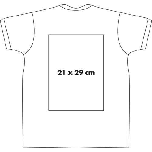 Bomulds-T-shirt til mænd med korte ærmer.