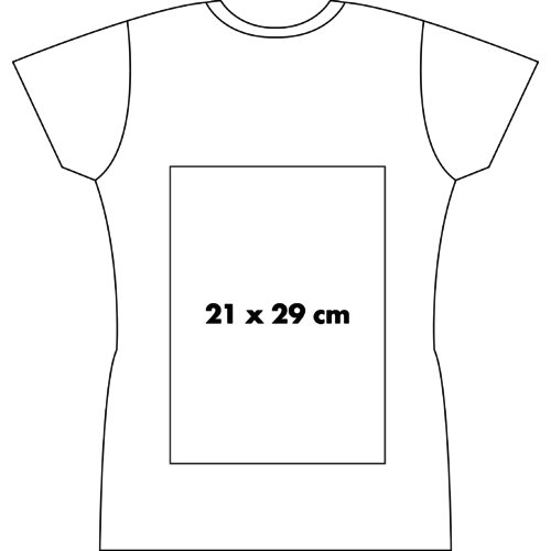 Hvid bomulds T-shirt til kvinder med korte ærmer.