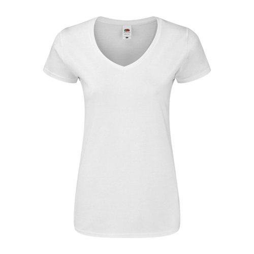 Fruit of the Loom V-neck T-shirt, damer 2