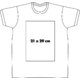 Hvid bomulds T-shirt til mænd med korte ærmer og rund halsudskæring.